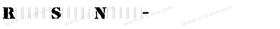 RubberStamp Normal字体转换